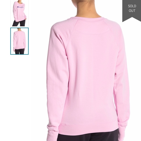 Champion Fleece Boyfriend Crew Neck Sweatshirt - Picture 3 of 8